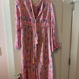 Floral Pink Maxi Dress
